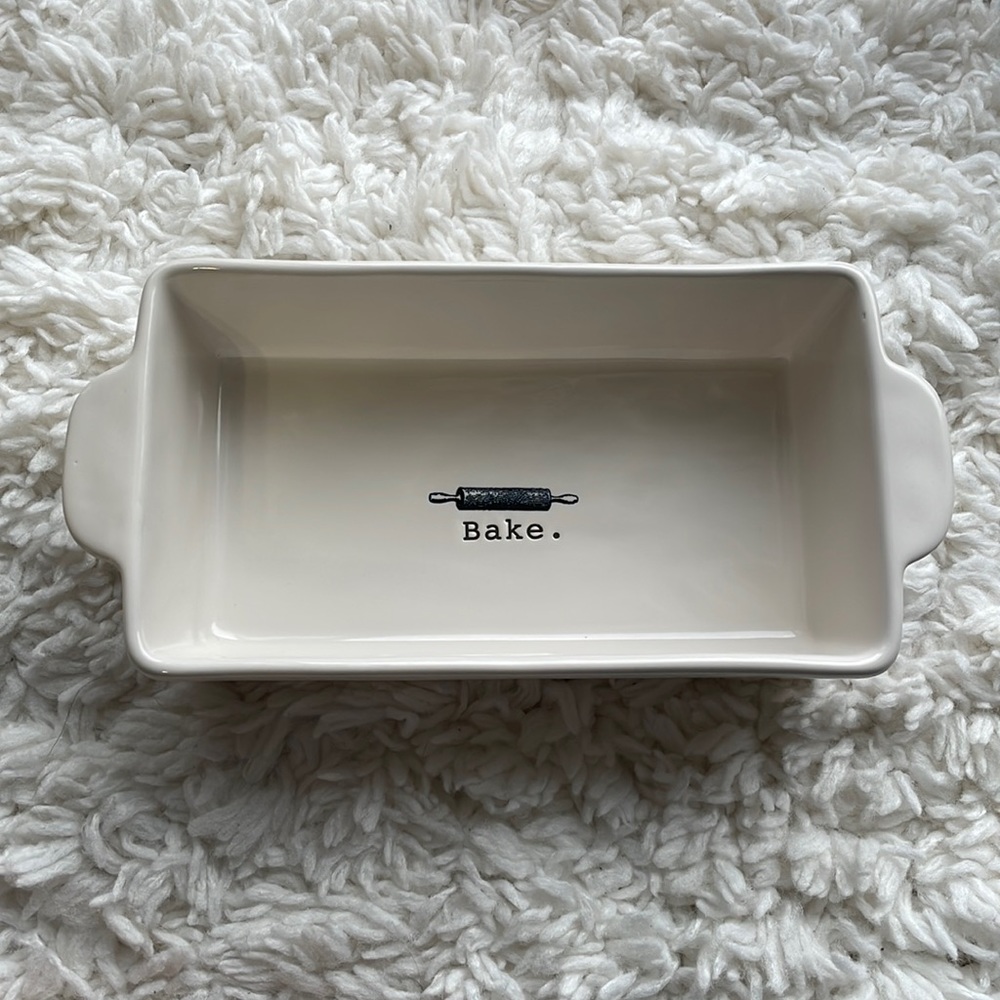 Rae Dunn "Bake” Loaf Pan